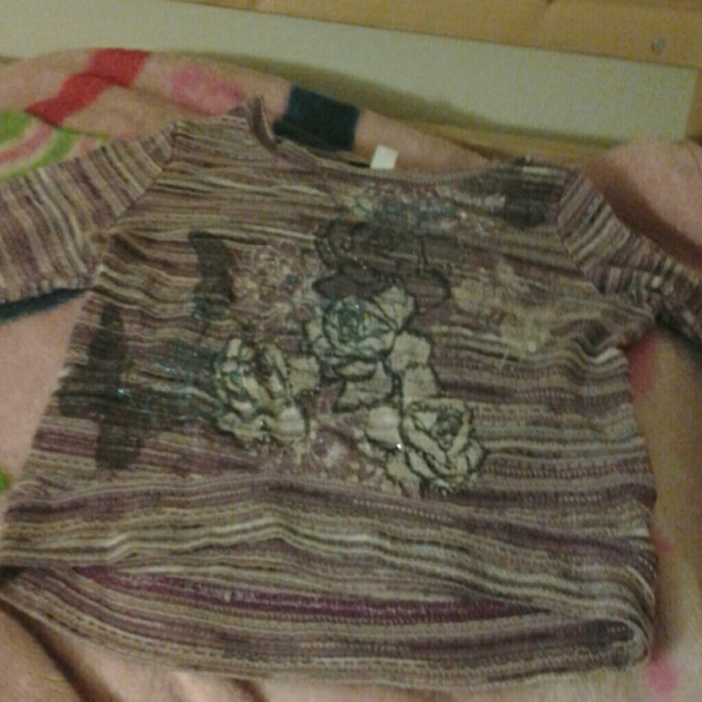Purple SPOILED crop top